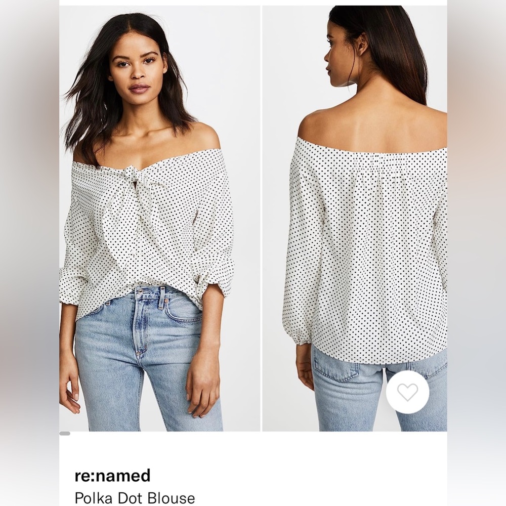 Re:named polka dot blouse - Small